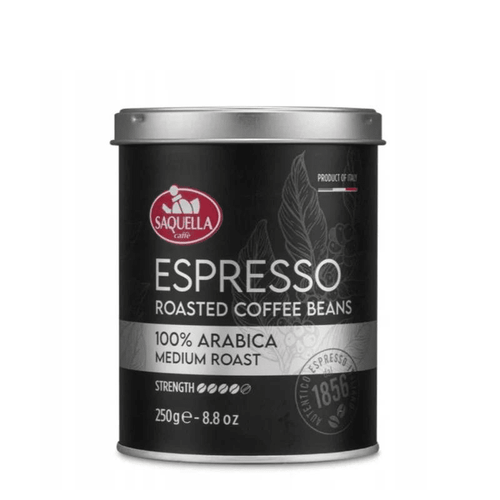 Saquella Espresso Roasted Coffee Beans 100% Arabica Medium Roast, 8.8 oz Coffee & Beverages Saquella 