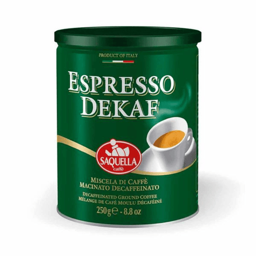 Saquella Ground Coffee Decaffeinated Espresso, 8.8 oz Coffee & Beverages Saquella 