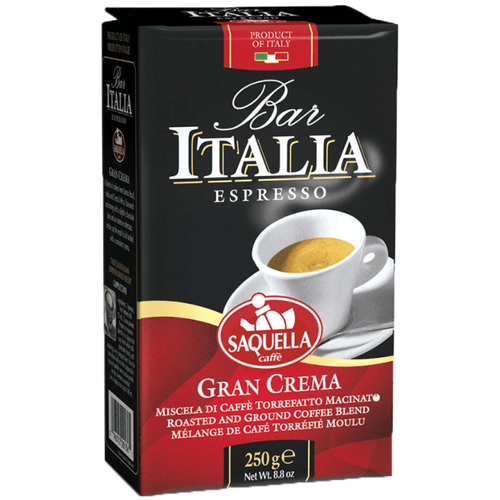 Saquella Ground Coffee Gran Crema Espresso, 8.8 oz Coffee & Beverages Saquella 