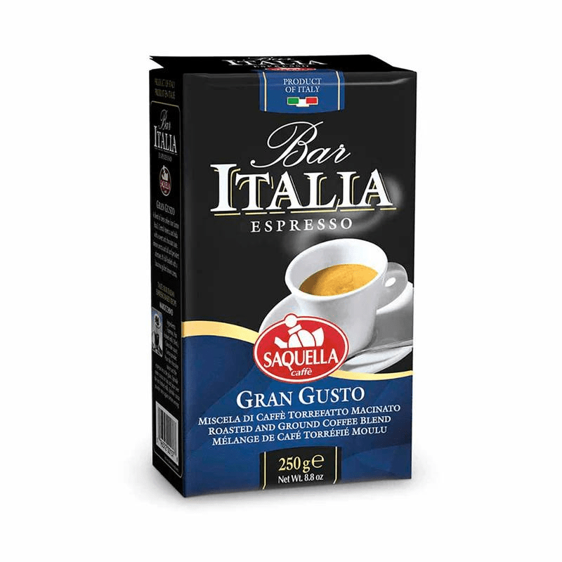 Saquella Ground Coffee Gran Gusto Espresso, 8.8 oz Coffee & Beverages Saquella 