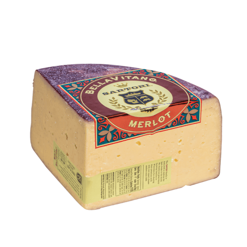 Sartori Merlot BellaVitano Cheese Quarters, 5 Lbs Cheese Sartori 