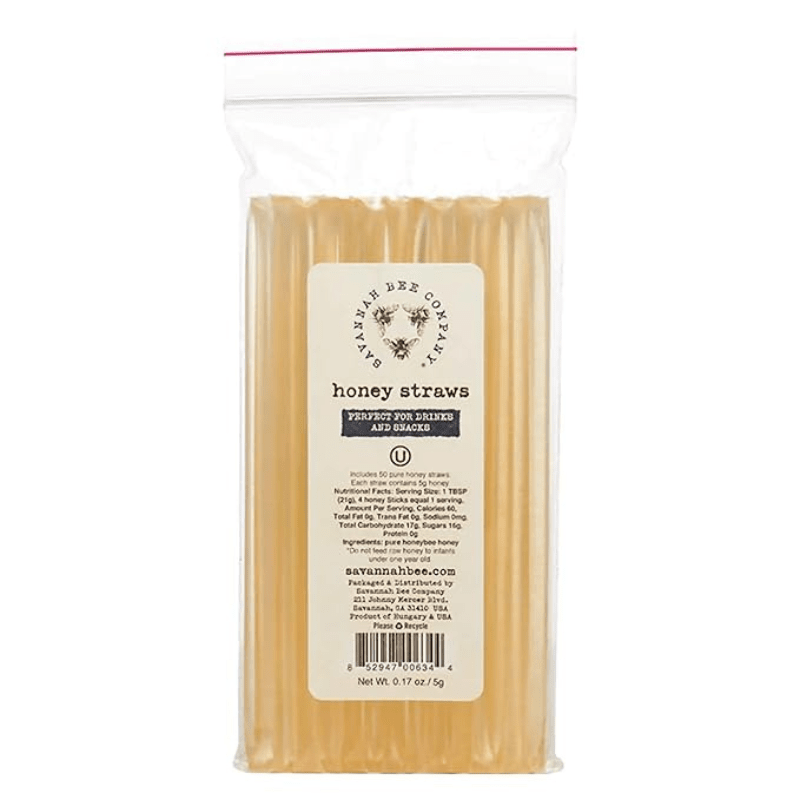 Savannah Bee Company Honey Straws, 50 Pack Pantry Savannah Bee Company 