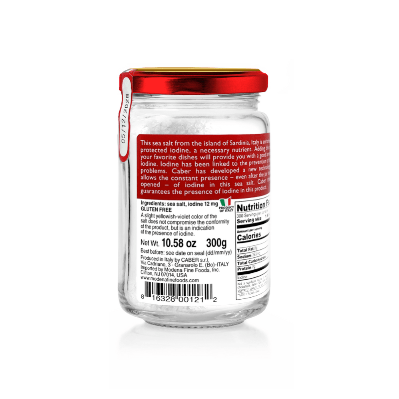 Seasonello Coarse Sea Salt Enriched with Iodine, 10.5 oz Pantry Caber 