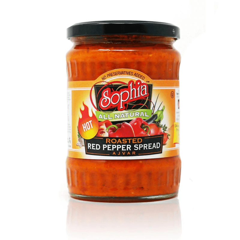 Sophia Hot Roasted Red Pepper Spread Ajvar, 19.4 oz Sauces & Condiments Sophia 