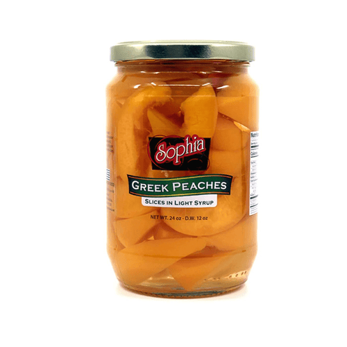 Sophia Sliced Greek Peaches, 24 oz Fruits & Veggies Sophia 