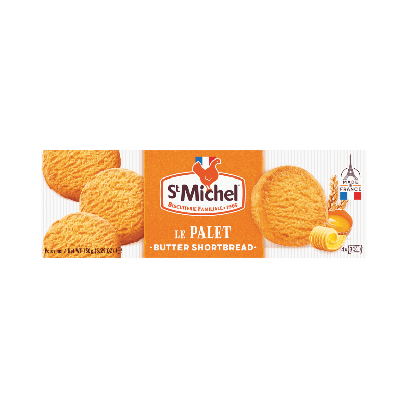 St. Michel French Butter Palets Cookies, 5.3 oz (150 g) Sweets & Snacks St Michel 