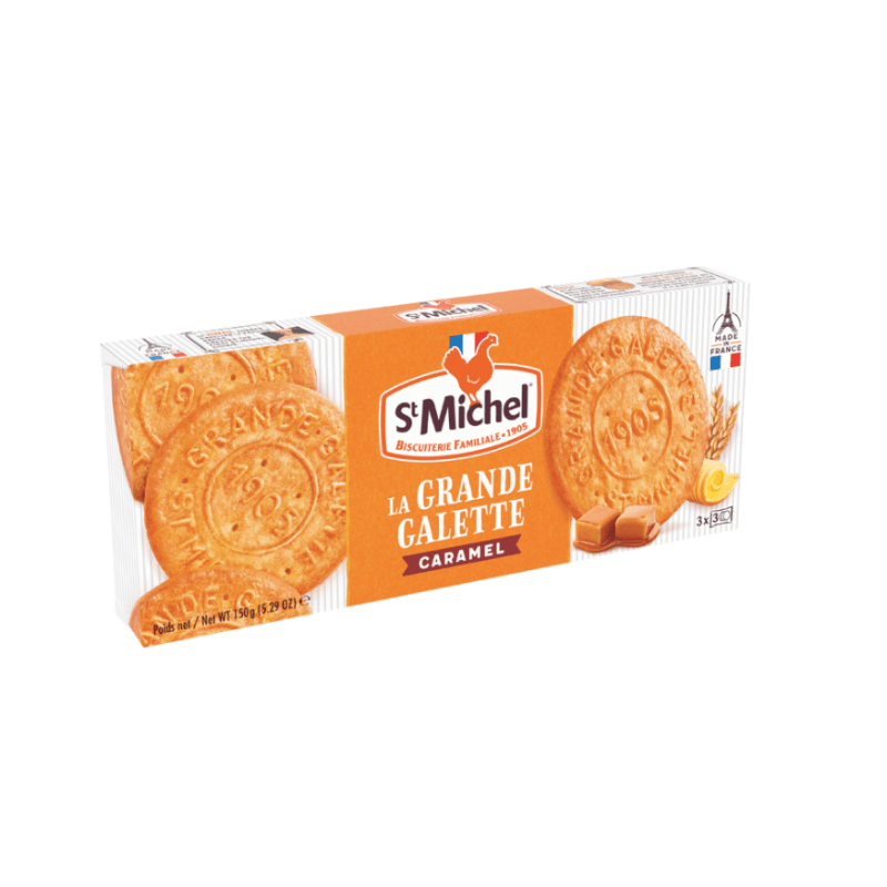 St Michel Galettes Caramel Butter Cookies, 5.3 oz Sweets & Snacks St Michel 