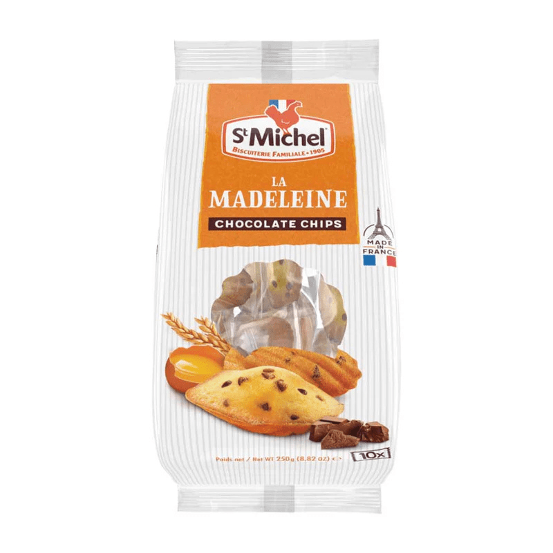 St Michel Madeleine with Chocolate Chips, 8.82 oz Sweets & Snacks St Michel 