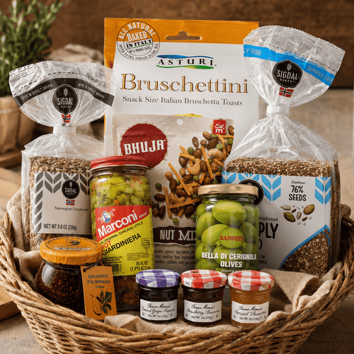 Supermarket Italy's Charcuterie Board Kit Gift Basket.