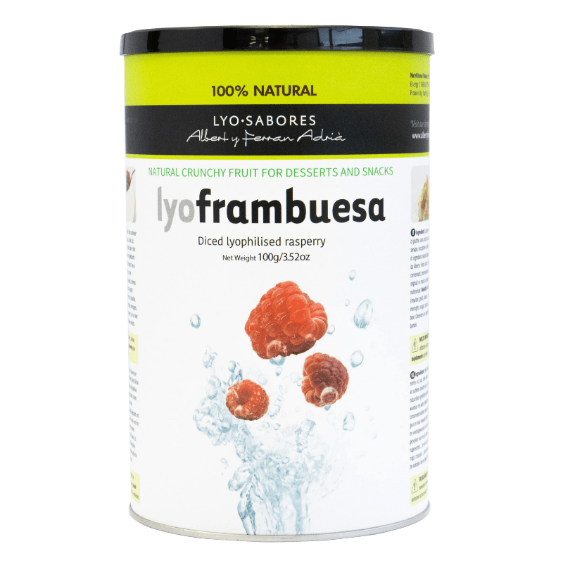 Texturas Lyo Frambuesa Diced Lyophilised Raspberry, 3.52 oz Fruits & Veggies Texturas by Ferran Adria 