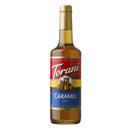 Torani Caramel Syrup Glass Bottle, 750mL.