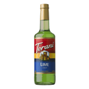 Torani Lime Syrup Glass, 750mL.