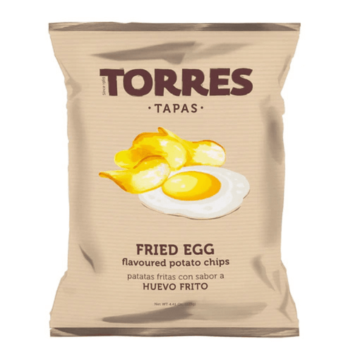 Torres Tapas Fried Egg Flavoured Potato Chips, 4.41 oz Sweets & Snacks Torres 