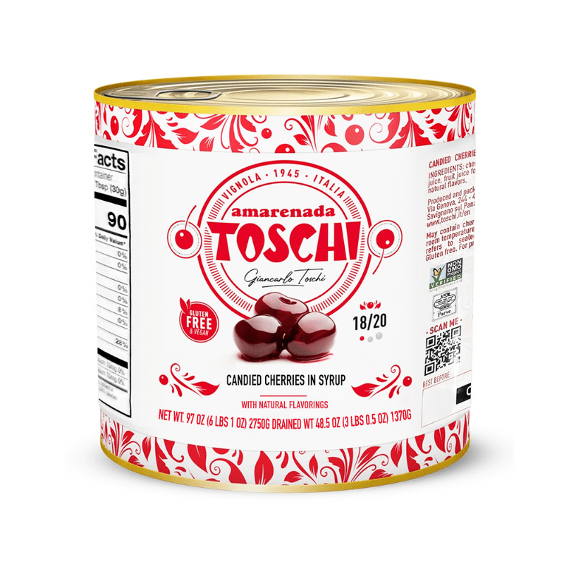 Toschi Amarena Candied Cherries in Syrup, 6 lbs Fruits & Veggies Toschi 