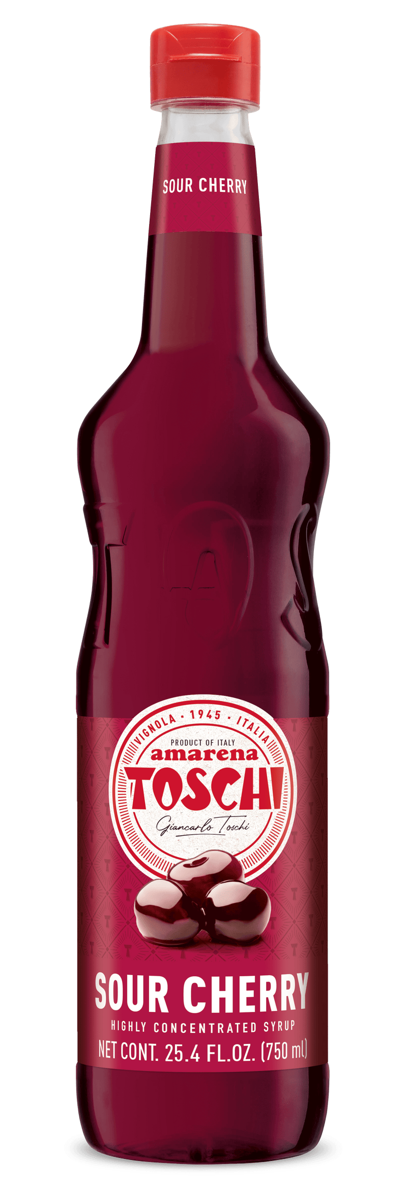 Toschi Amarena Sour Cherry Syrup, 750mL (25.4 oz) For The Bar Toschi 