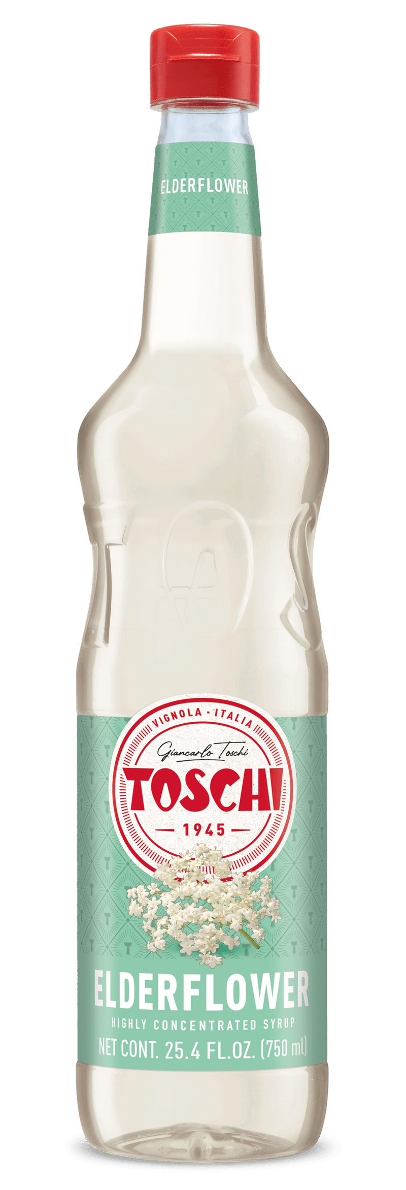 Toschi Elderflower Syrup, 750mL (25.4 oz) For The Bar Toschi 