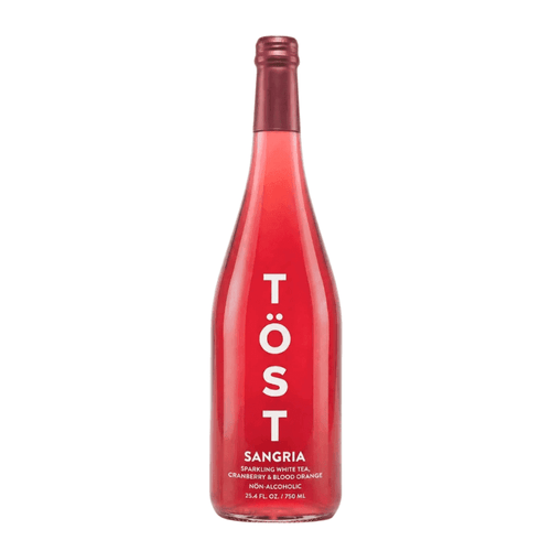 Tost Sangria Non-Alcoholic Sparkling White Tea, Cranberry & Blood Orange, 25.4 fl oz.