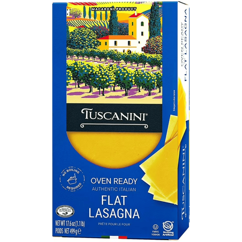 Tuscanini Oven Ready Flat Lasagna, 17.6 oz Pasta & Dry Goods Tuscanini 