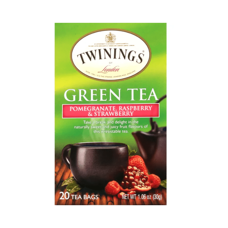 Twinings Green Tea, Pomegranate, Raspberry & Strawberry, 20 Count Tea Twinings 