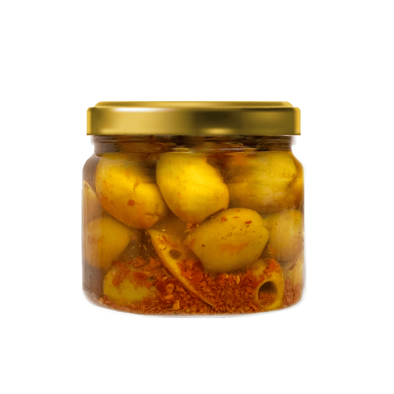 Valesco Sweet Sour Spicy Triple S Olives, 11.3 oz Olives & Capers Valesco 
