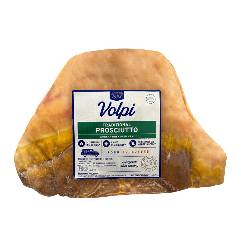 Volpi Boneless Prosciutto, 4 lb. (Refrigerate after opening) Meats Volpi 