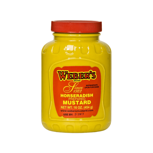 Weber's Brand Horseradish Prepared Mustard, 16 oz Sauces & Condiments Weber's 