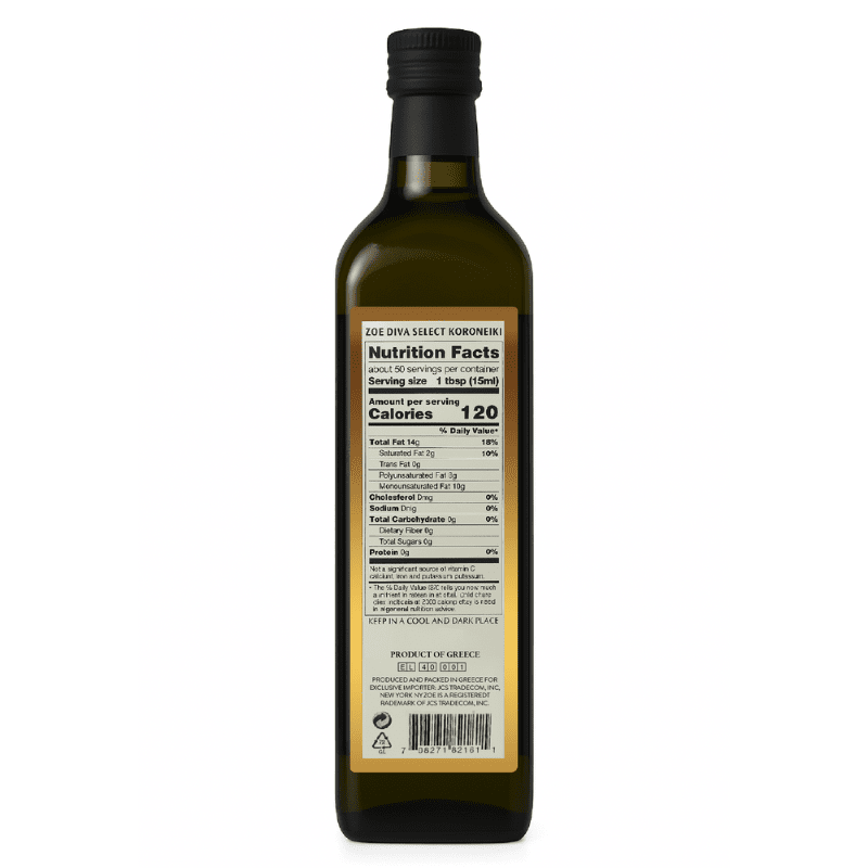 Zoe Greek Extra Virgin Olive Oil, 750 mL Oil & Vinegar Zoe 
