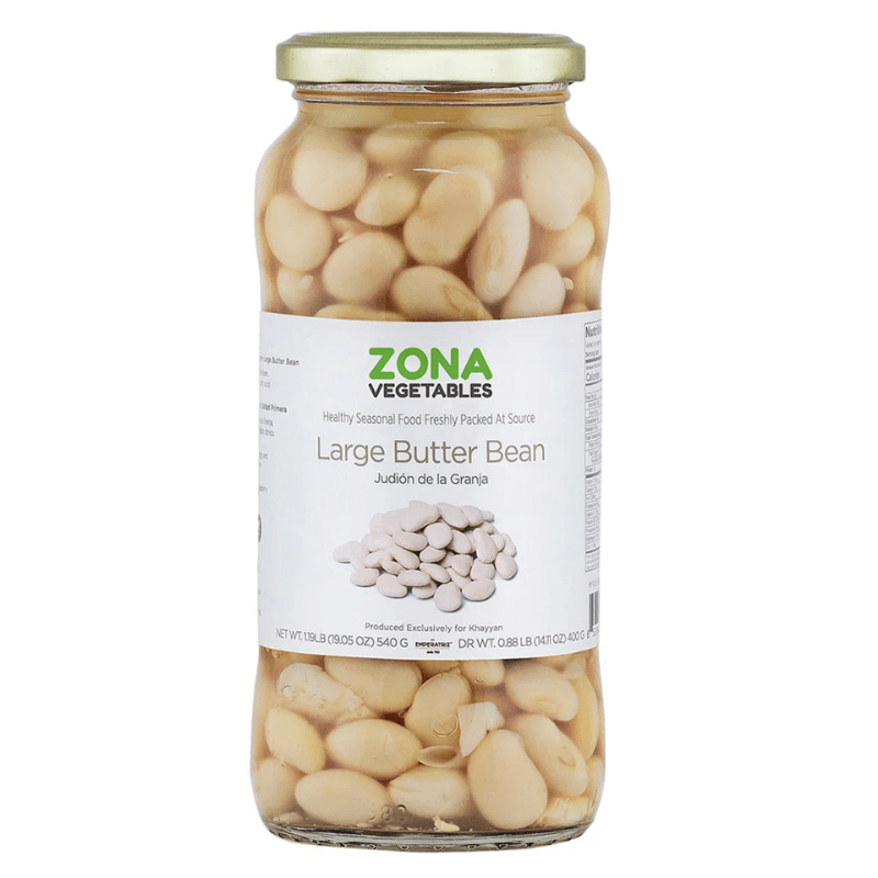 Zona Large Butter Beans, 19 oz Pasta & Dry Goods Zona 