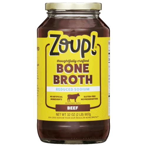 Zoup Reduced Sodium Beef Bone Broth, 32 oz.