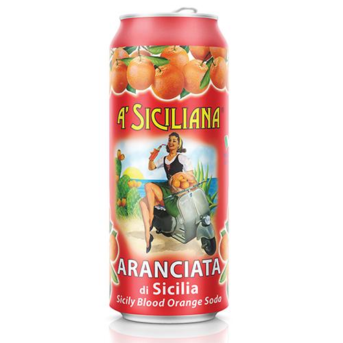 A' Siciliana Arancia Rossa Sicilian Blood Orange Soda Can, 11.15 oz (330 ml) Coffee & Beverages A' Siciliana 