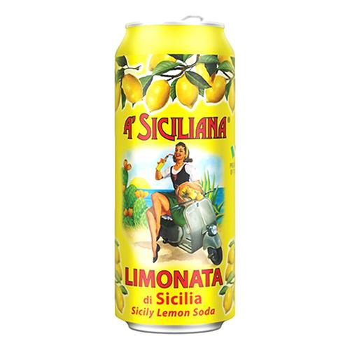 A' Siciliana Sicilian Limonata Lemon Soda Can, 11.15 oz (330 ml) Coffee & Beverages A' Siciliana 