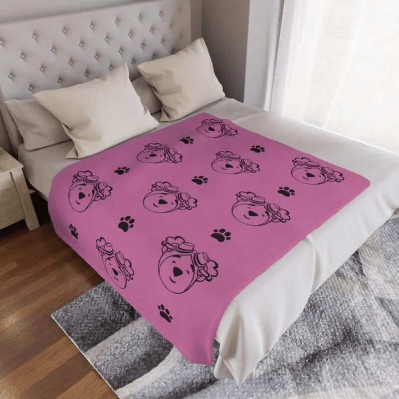 Adventure Ted Baby Blanket - Light Pink Childhood Cancer Society 