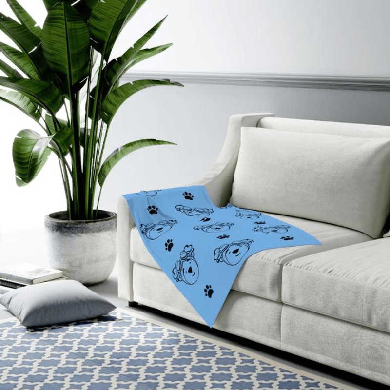 Adventure Ted Baby Swaddle Blanket - Light Blue Childhood Cancer Society 