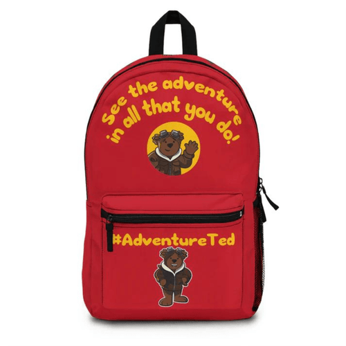 Adventure Ted Backpack - Red Childhood Cancer Society Store 
