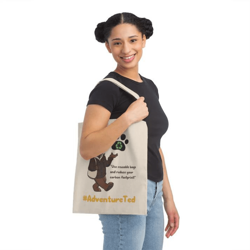 Adventure Ted Canvas Bag - Tan Childhood Cancer Society Store 