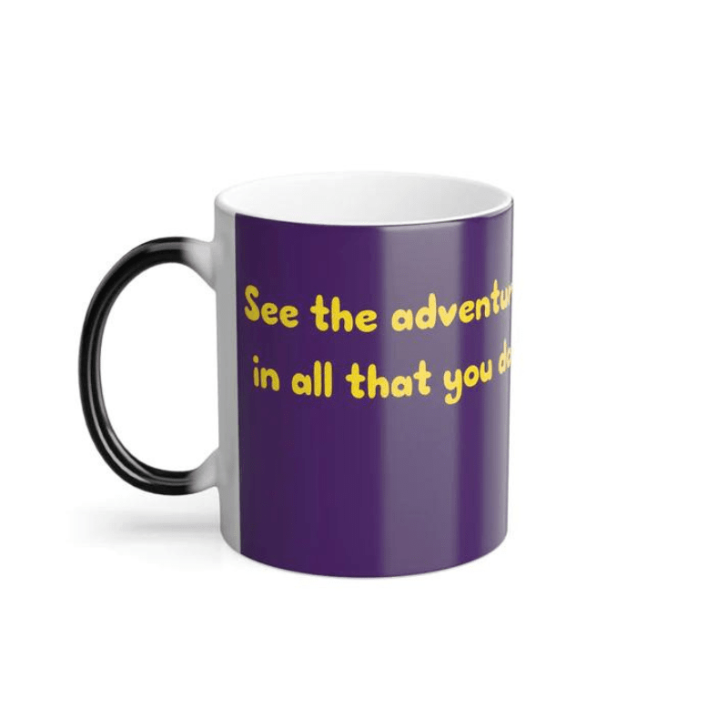 Adventure Ted Color Morphing Mug, 11oz Childhood Cancer Society Store 