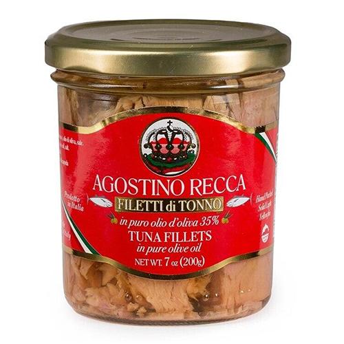 Agostino Recca Tuna in Olive Oil, 7 oz Seafood Agostino Recca 