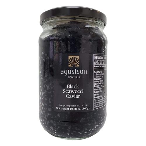 Agustson Black Seaweed Vegetable Caviar, 10.58 oz (Refrigerate after opening) Seafood Agustson 