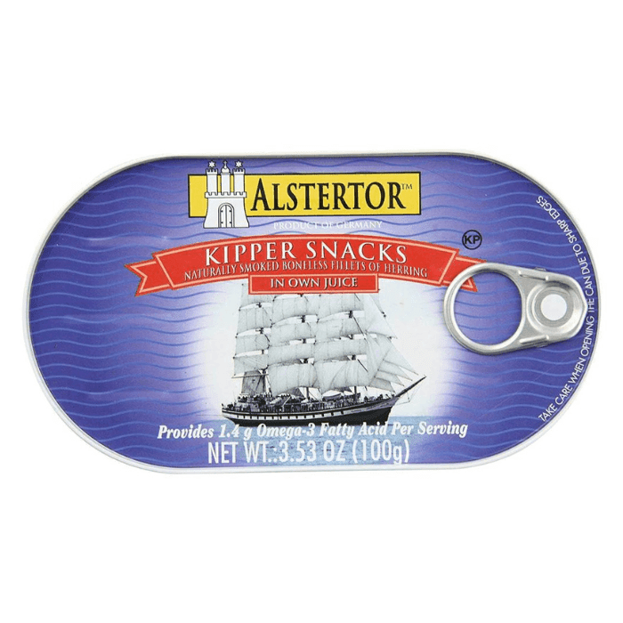 Alstertor Kipper Snacks, 3.5 oz Seafood Alstertor 