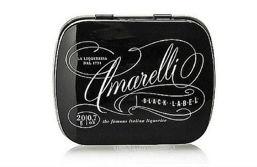 Amarelli #43 Black Label Licorice Tin, 20 grams