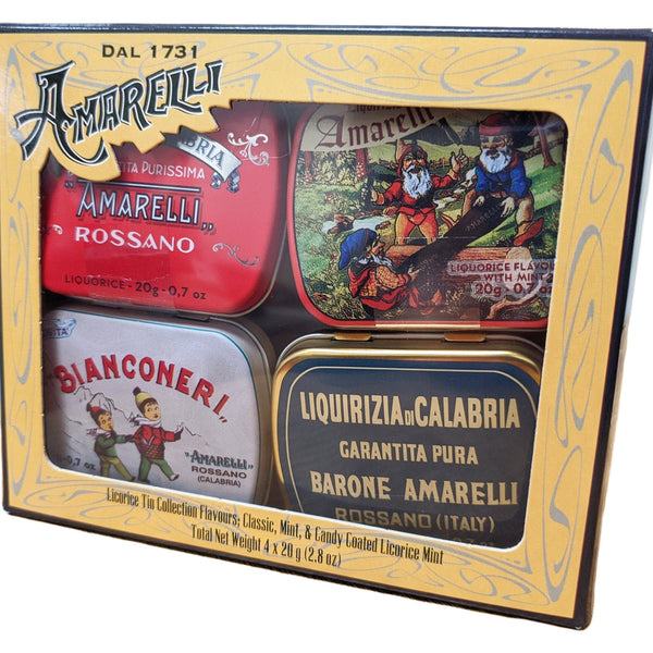 Amarelli Black Label Licorice Collection 4 Pack | Supermarket Italy