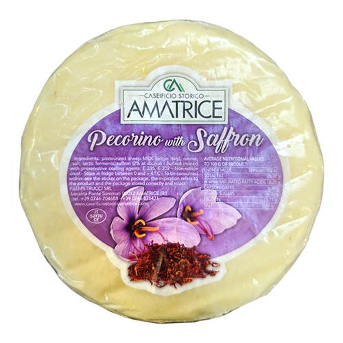 Amatrice Pecorino Zafferano, 14 oz [Pack of 2] Cheese Amatrice 
