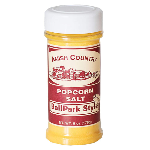 Amish Country Ballpark Style Butter Popcorn Salt, 6 oz Pantry Amish Country Popcorn 