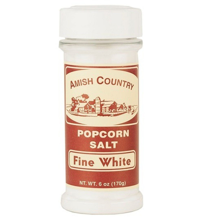 Amish Country Fine White Popcorn Salt, 6 oz Pantry Amish Country Popcorn 