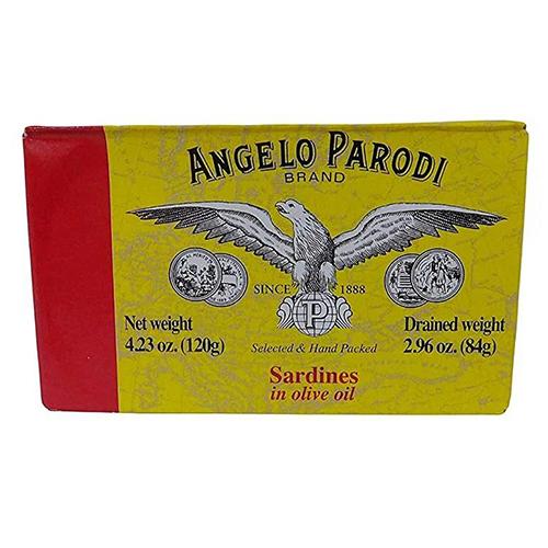 Angelo Parodi Portuguese Sardines in Olive Oil Tin, 4.23 oz Seafood Angelo Parodi 