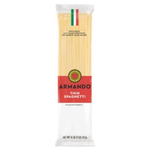 Armando Thin Spaghetti, 16 oz Pasta & Dry Goods Armando 