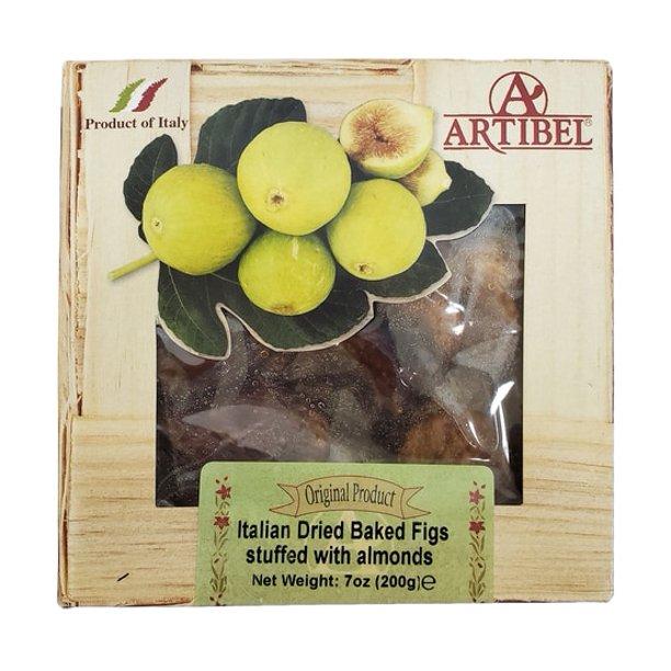 Artibel Italian Dried Baked Figs Stuffed With Almonds, 7 oz Fruits & Veggies Artibel 