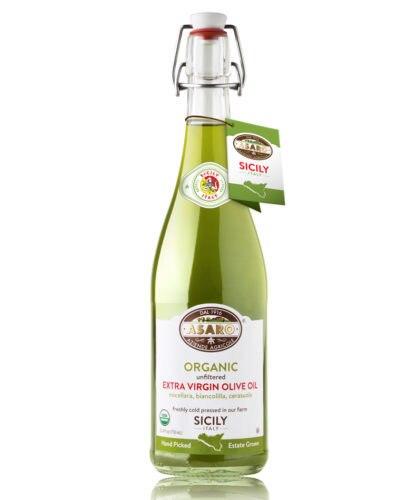 Asaro Organic Unfiltered Extra Virgin Olive Oil, 25.4 oz