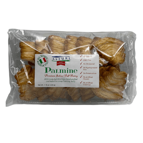 Asturi Palmine Premium Italian Puff Pastry, 7.76 oz Sweets & Snacks Asturi 