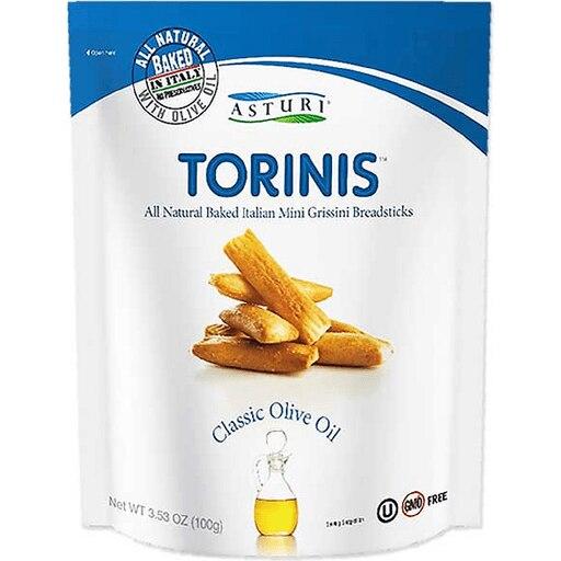 Asturi Torinis Classic Olive Oil Mini Breadsticks, 3.5 oz
